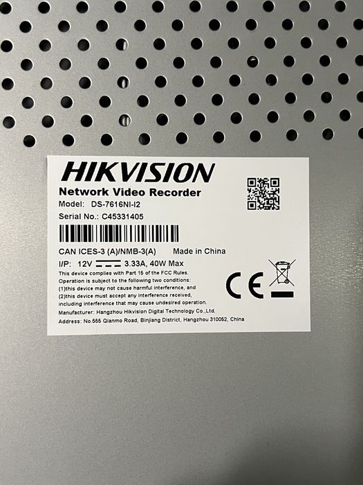 NVR 16 canale Hikvision, 12MP, 2xSATA DS-7616NI-I2