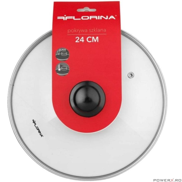 Tigaie din aluminiu cu invelis antiaderent, 28 cm, gri, Sandy Florina