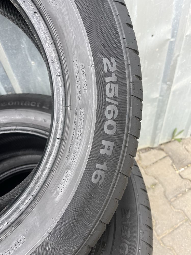 4 anvelope vara 215/60 R16, Continental, 7mm profil ramas! stare noua!