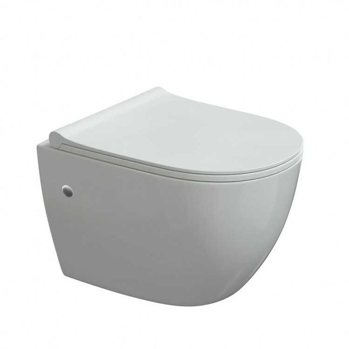 Унитаз подвесной BERGES OKUS 48 см, сиденье дюропласт Toma Slim SO.