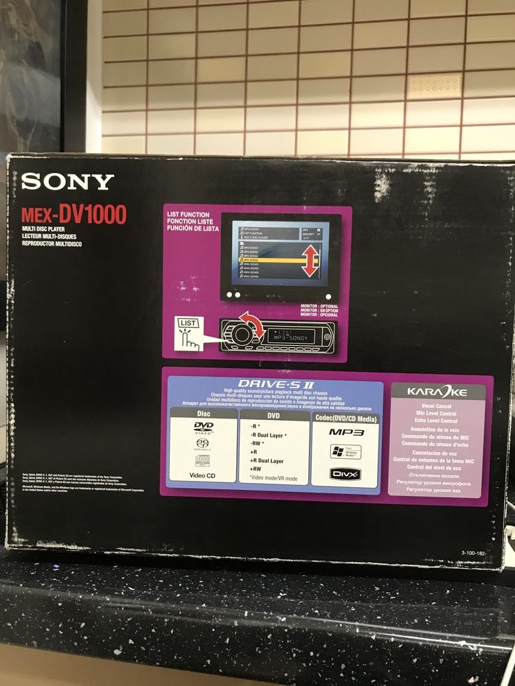 Radio Cd Dvd Mp3 SACD Sony MEX-DV 1000