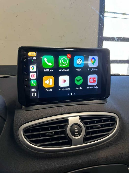 1-8GB Navigatie GPS  Renault Clio 3 Carplay Android Auto QLED