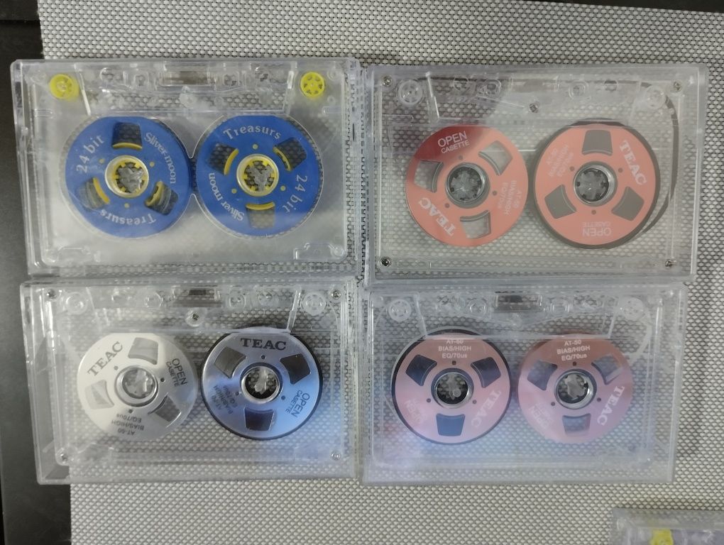 Аудио кассеты на  алюминиевых катушках
