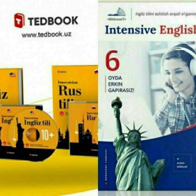 Tedbook smartbook booknomy getclub ingliz rus arab koreys tili kitob v