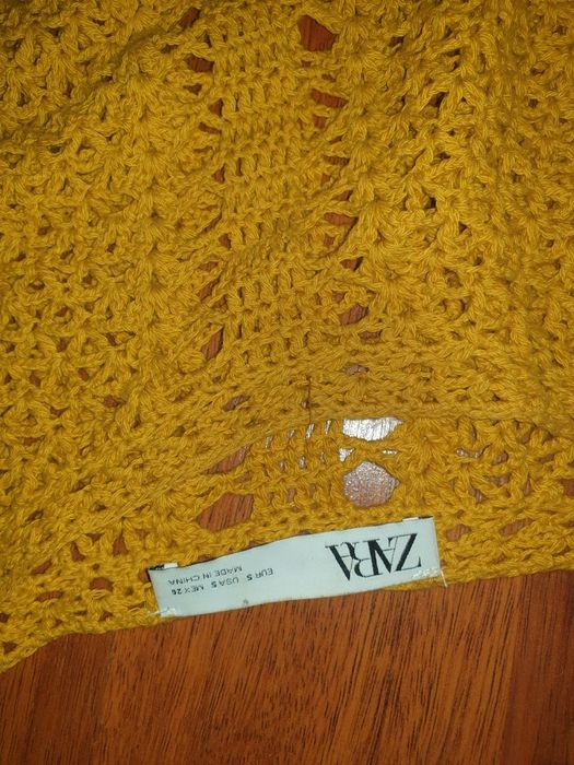 Vand rochie lungă Zara S M crosetata cu dublura