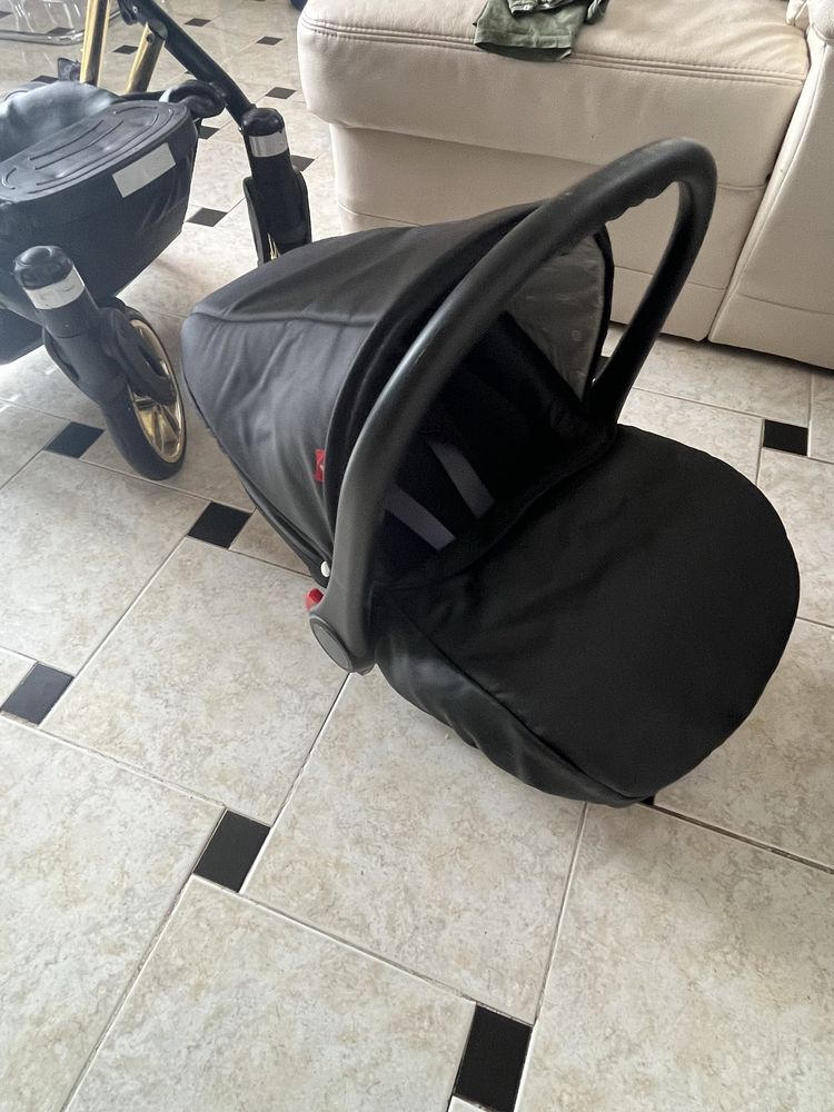 Бебешка количка 3 в 1 Tutek DIAMOS Limited Black/Gold