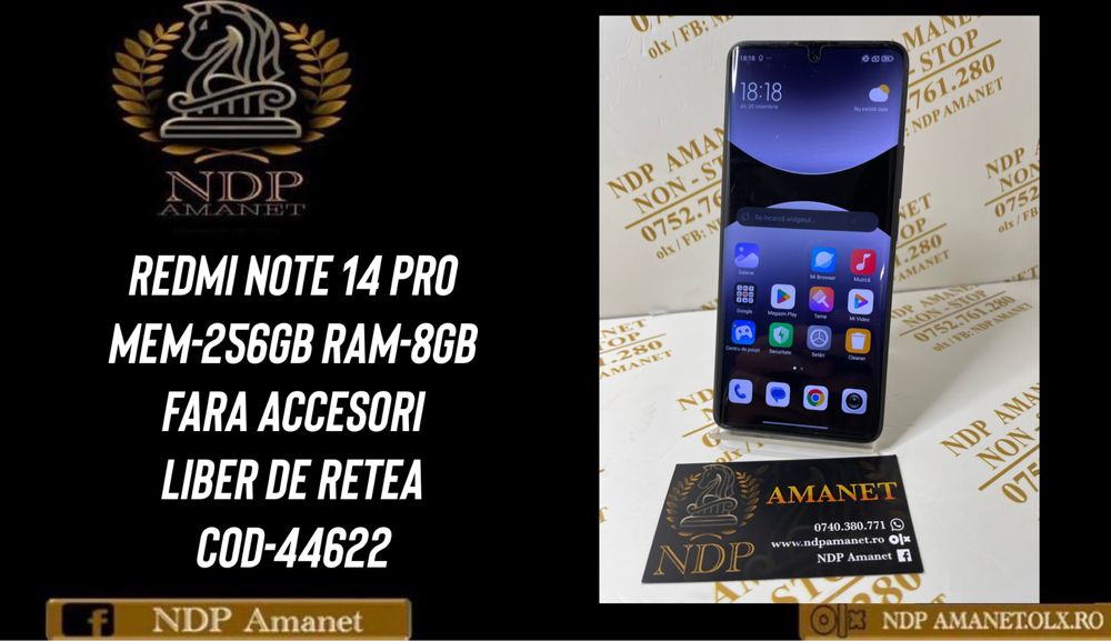 NDP Amanet Braila Redmi Note 14 256gb (44622)