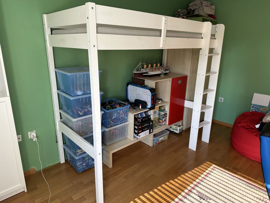 Jysk Vestervig 90x200 детско таванско легло