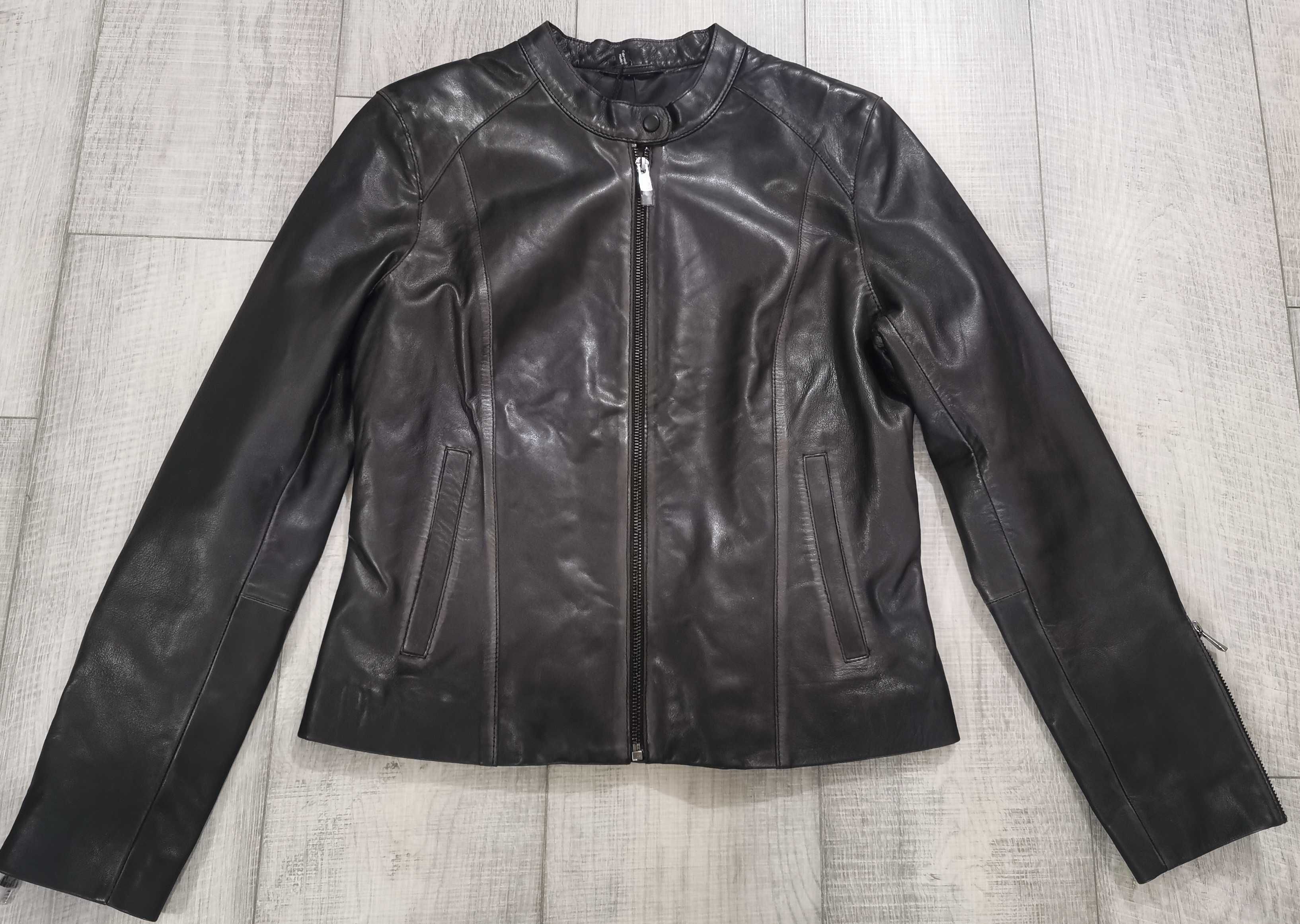 Geaca de dama din piele Bod & Christensen Black Stone Leather size M