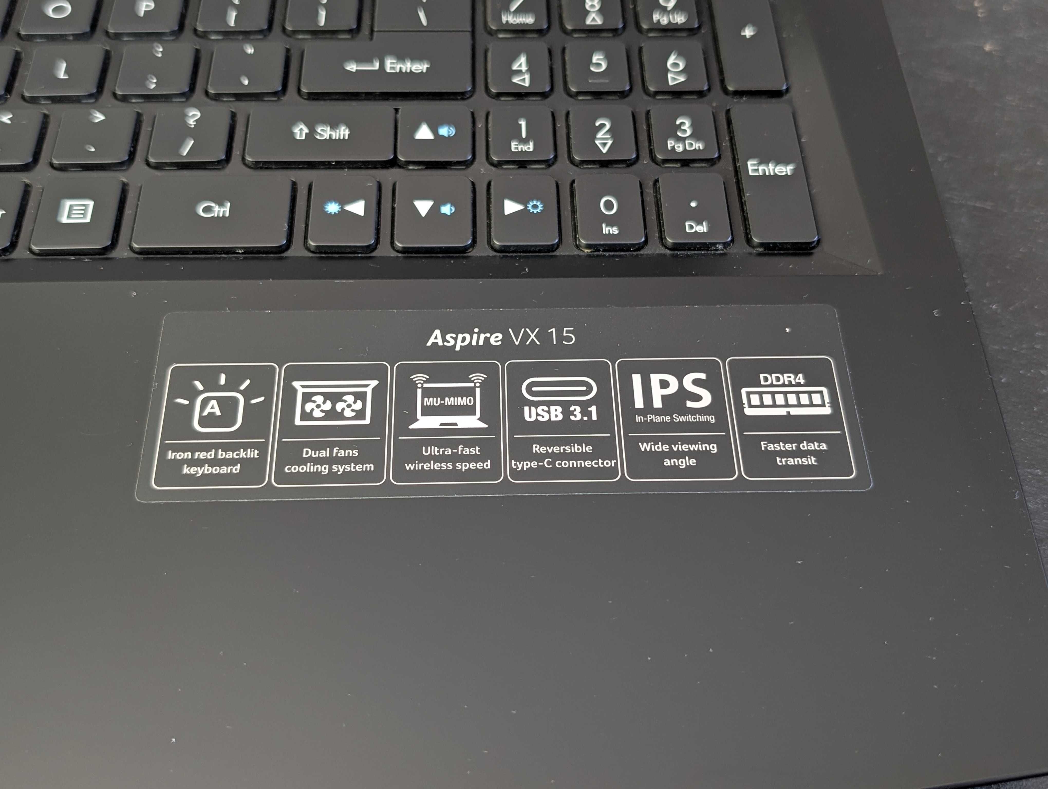 Acer Aspite VX5-591G SSD
