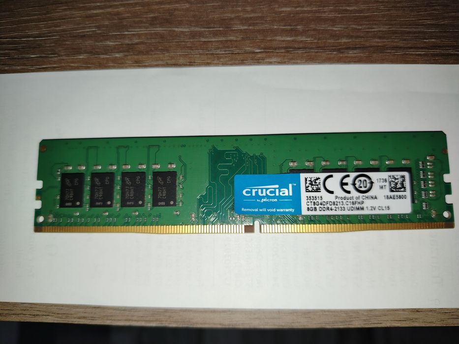 Ram 8 gb ddr4 crucial