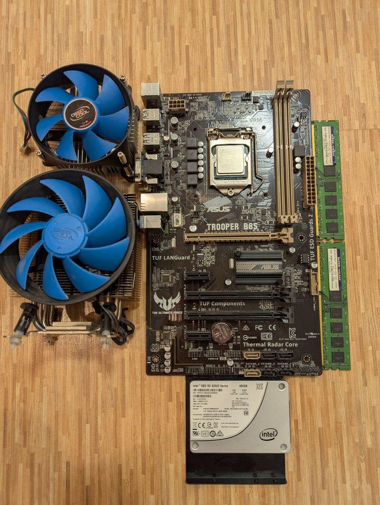 CPU + MB + SSD + RAM + cooler