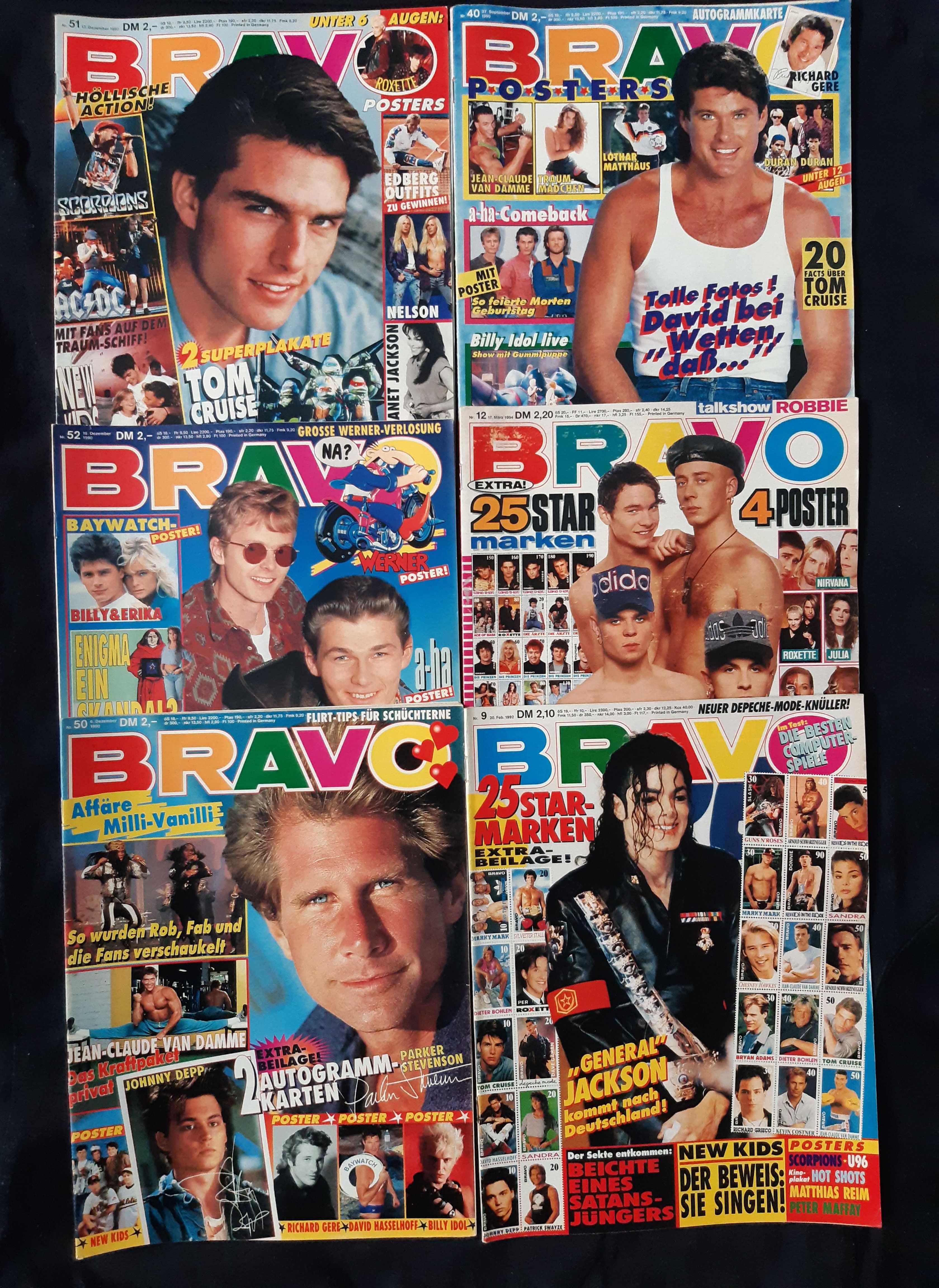 Голяма Колекция Стари Немски  Списания BRAVO 163 Броя/1990 - 1994 год.