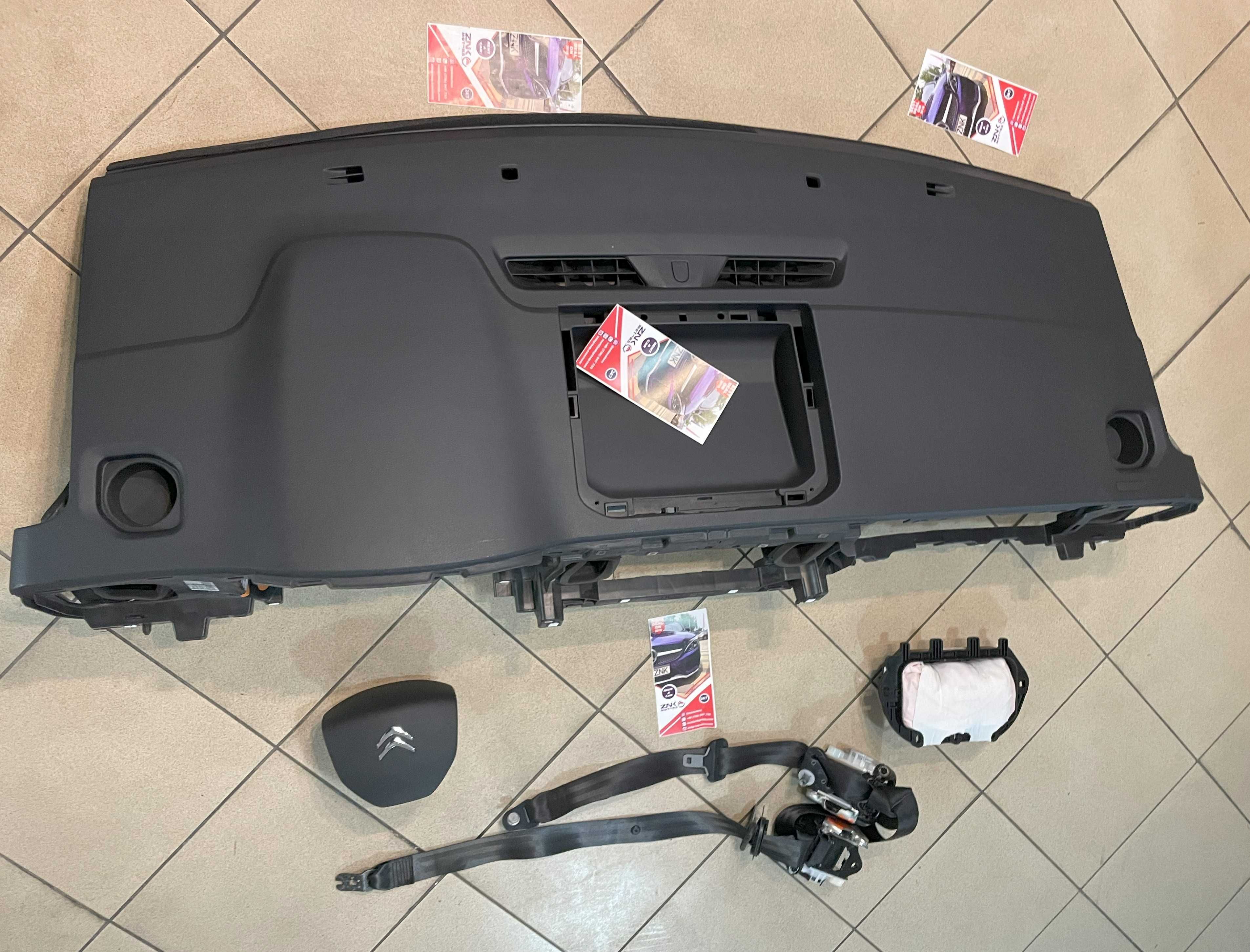 Citroen Jumpy kit airbag volan pasager - plansa de bord - set centuri