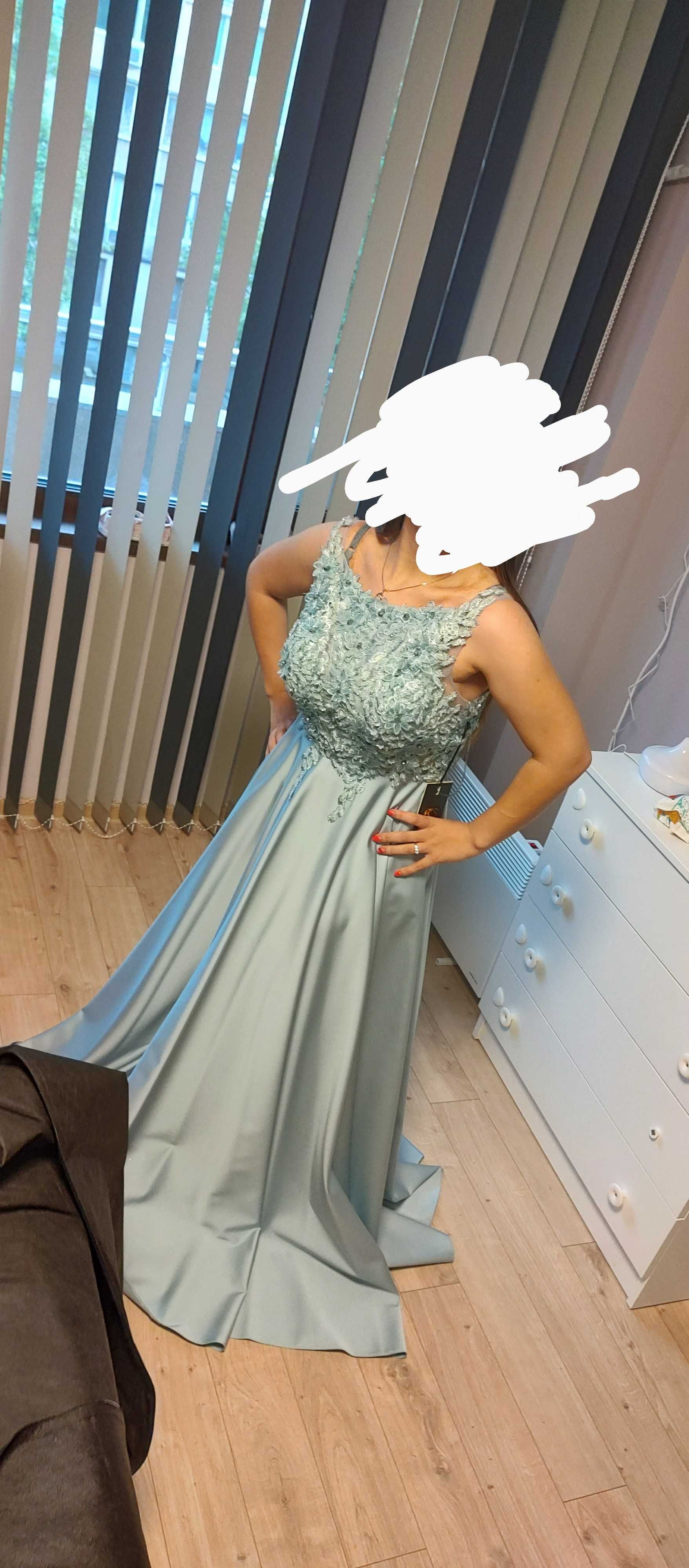 Официална рокля синя размер М