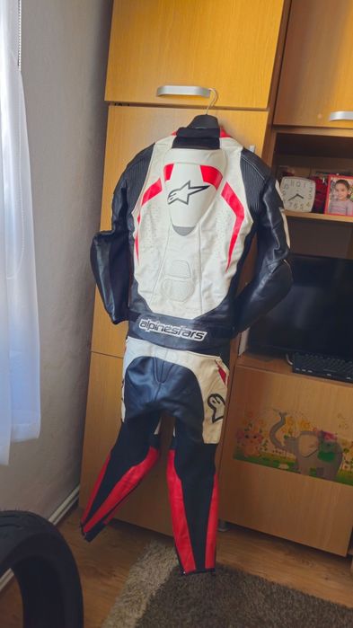 Costum moto piele alpinestars