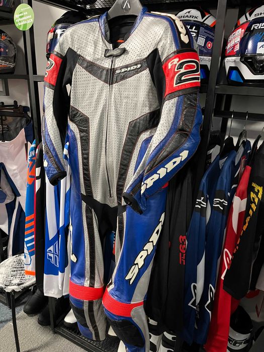 Кожен мото екип SPIDI R2 EVO Vented.50-M ,гърбица и всички протектори