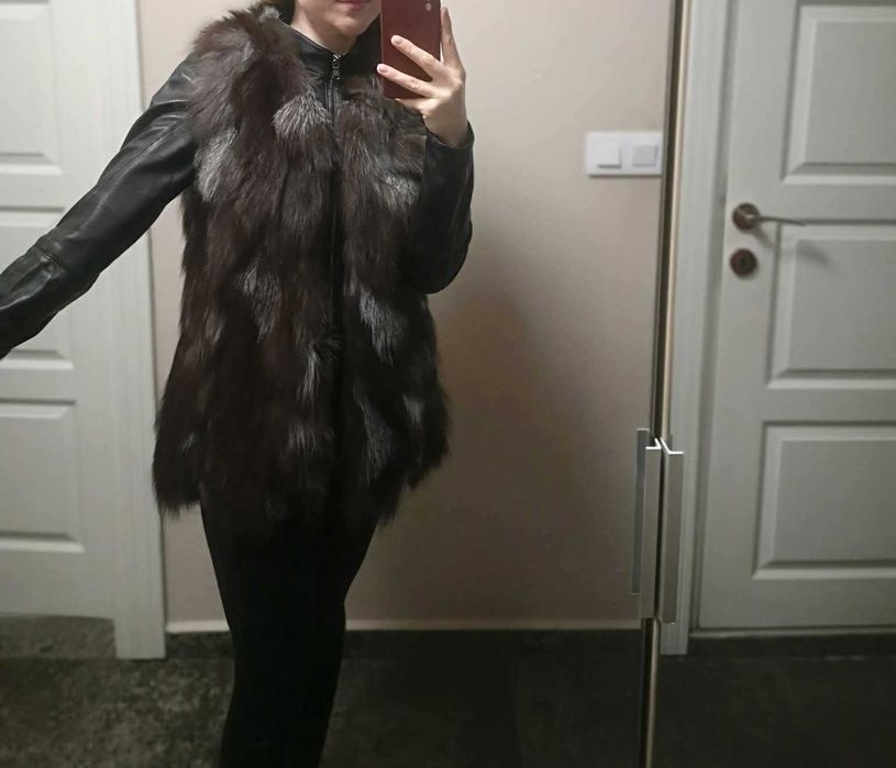 Дамски елек от естествен косъм