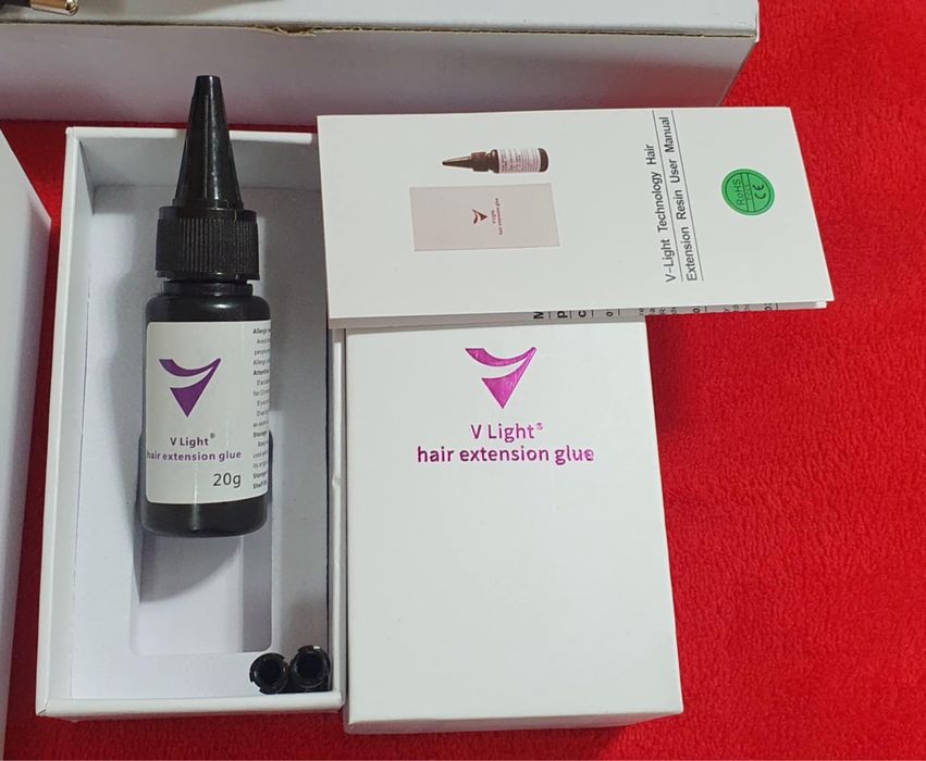 Adeziv transparent UV pentru  V light