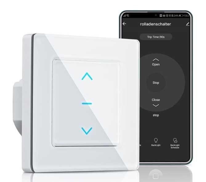 Intrerupator smart pentru perdele MOES, WiFi, control vocal, Tuya