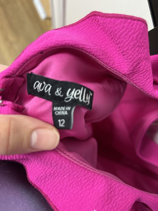 Rochita fuchsia fete 10-12 ani