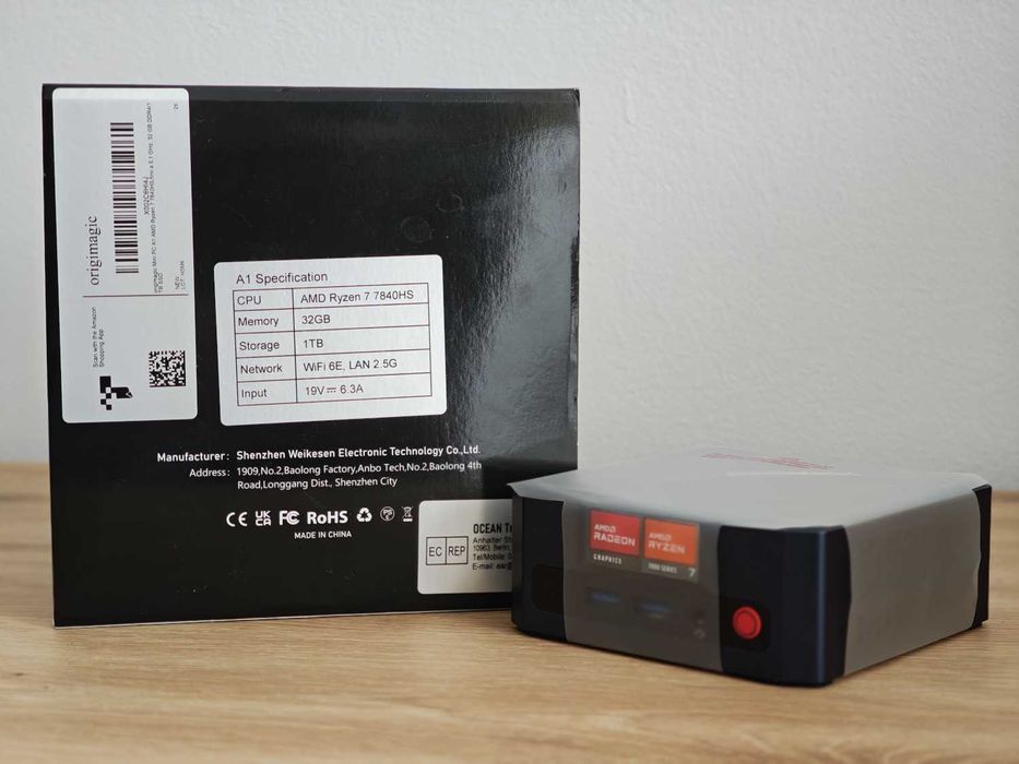 Mini Pc Gaming - Ryzen 16x5.1GHz, 8Gb Video, 32GB DDR5, Oculink