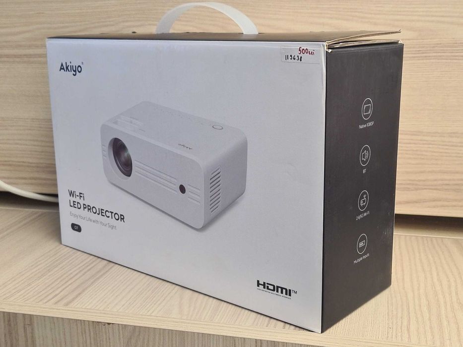 Videoproiector AKIYO O7, Full HD 1080P - Amanet Vintage Gold Tg Frumos