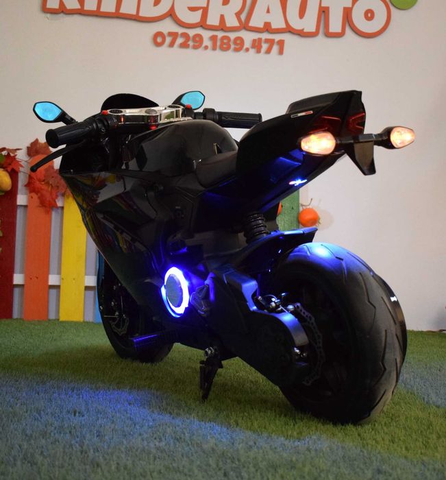 Motocicleta electrica pentru copii KinderAuto SX1629 250W 24V #Black