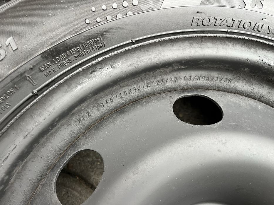 Jante otel 4x108mm, anvelope iarna 205/55 R16, Peugeot, Citroen, Ford