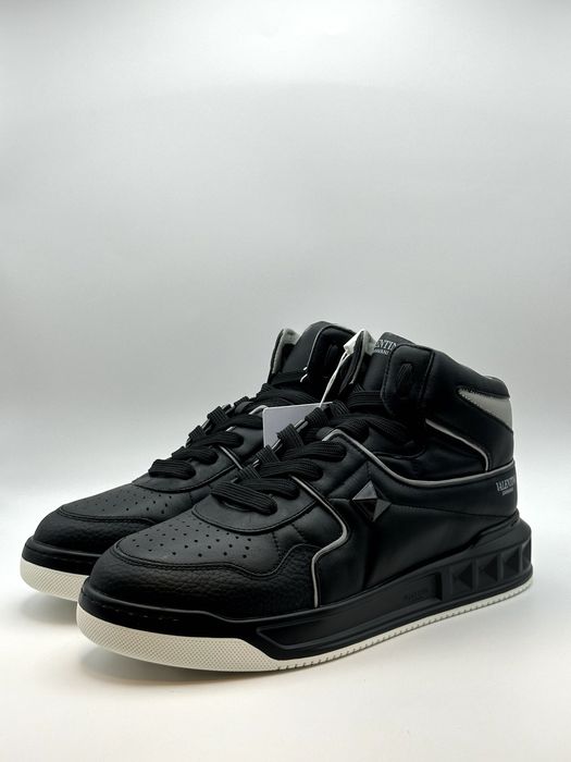 Valentino High-Top Black Sneakers