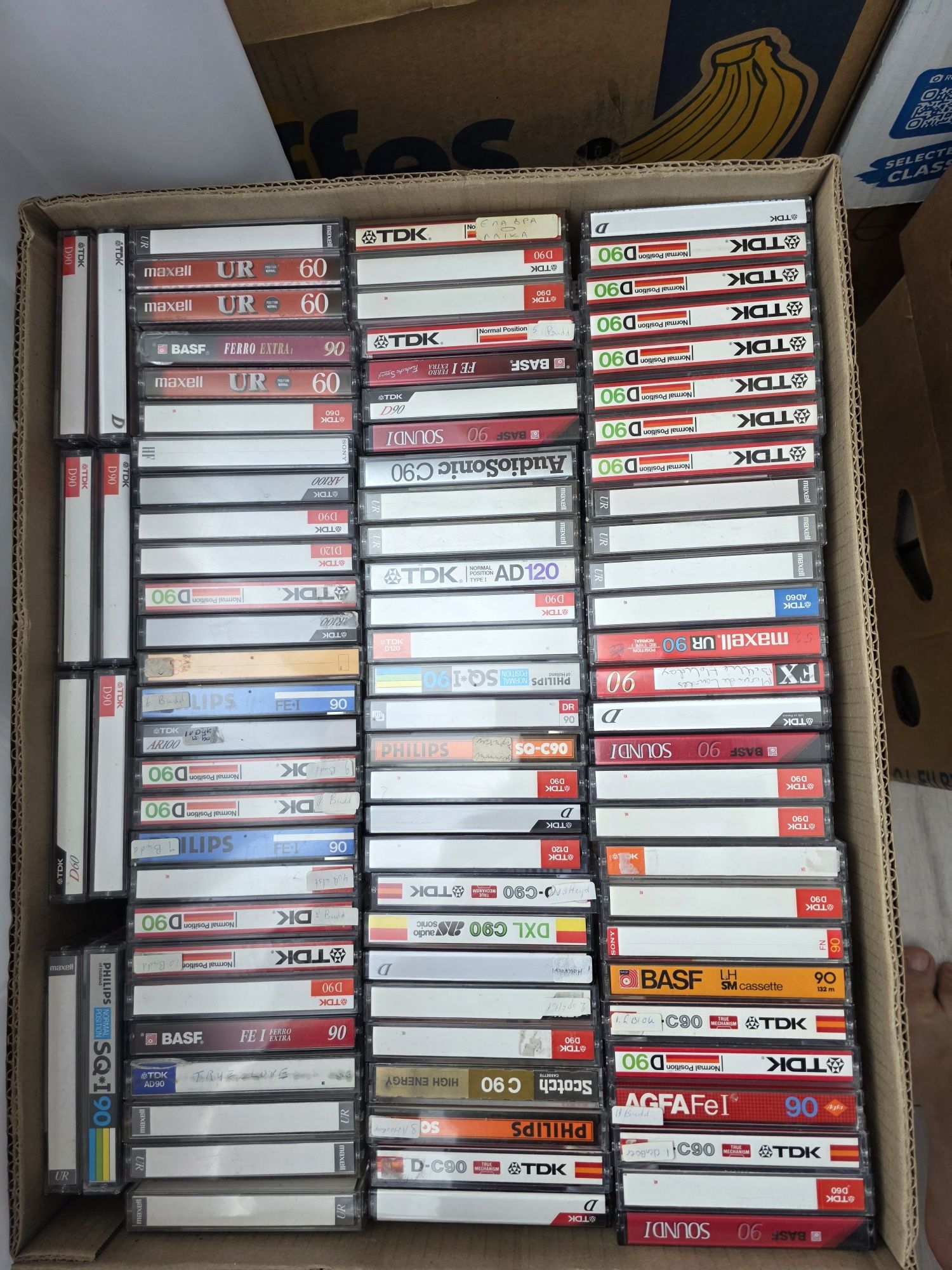 Casete audio diferite firme Sony,TDK,BASF,Maxell,Agfa,etc