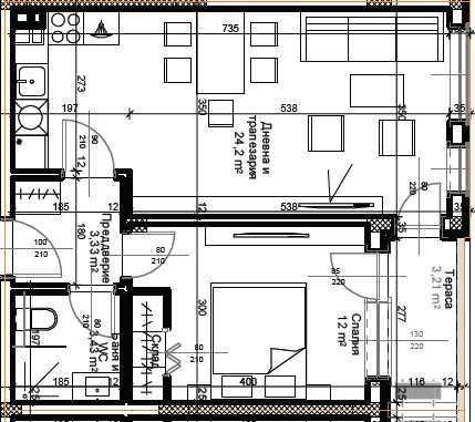 Продава се Двустаен апартамент в Пловдив, Остромила - 65 кв.м за 1194 €/кв.м - Снимка #1