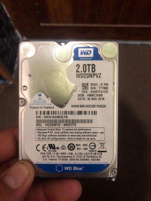 HDD 2 TB сотилади