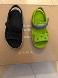 Детски сандали CROCS размер 9 (EU размер 25-26) в синьо или зелено