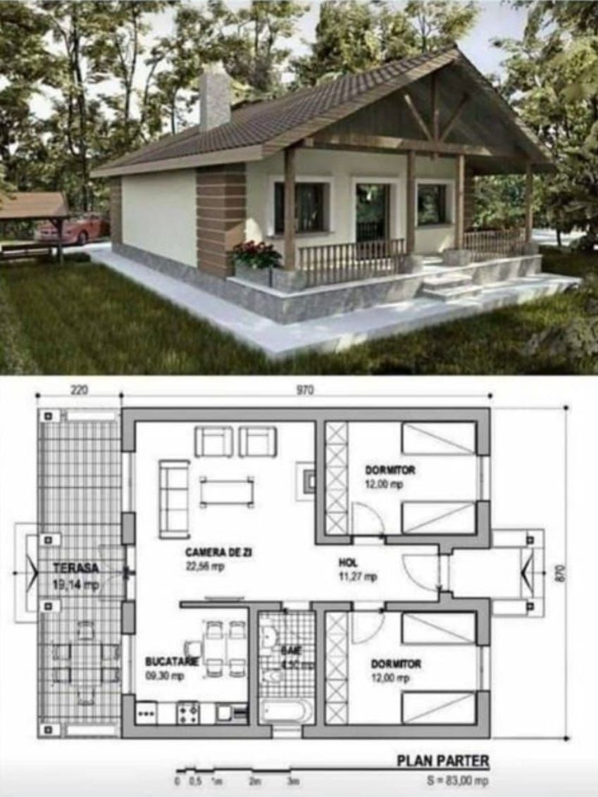 Vând Casă modulare pe structura metalica