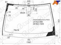 Стекло лобовое (Датчик дождя/ Молдинг) Opel Astra 04-13 / Astra Family