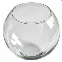 Аквариум 1 литр. Для декора или 1 рыбки.