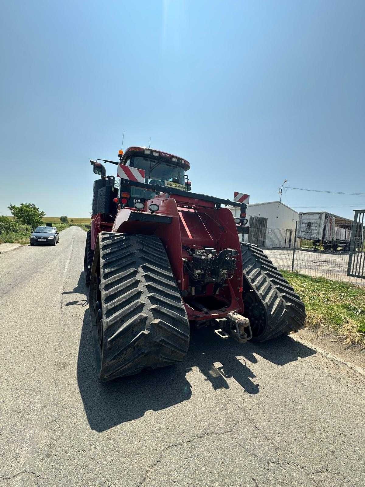 Tractor CASE IH QUADRAC 620 si scarificator QUIVOGNE 7 metri