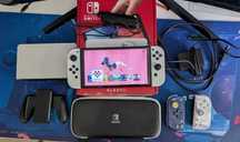 Nintendo Switch Oled modat + card SD 512GB + Controller HORI + carcasa