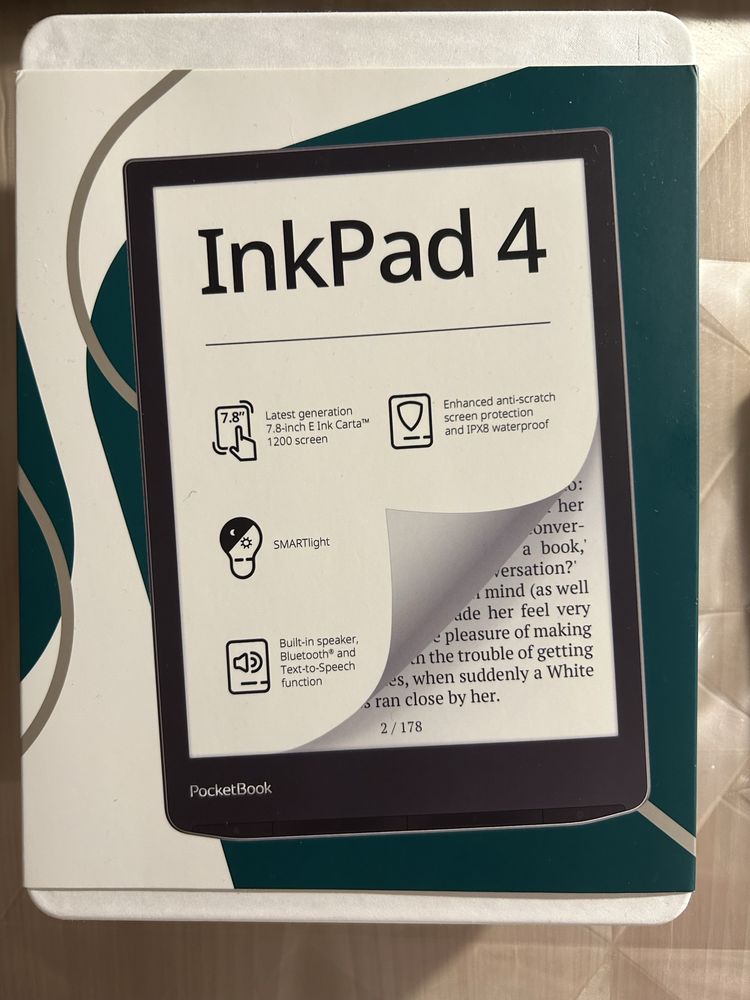 PocketBook InkPad4 (экран 8 дюймов) с чехлом