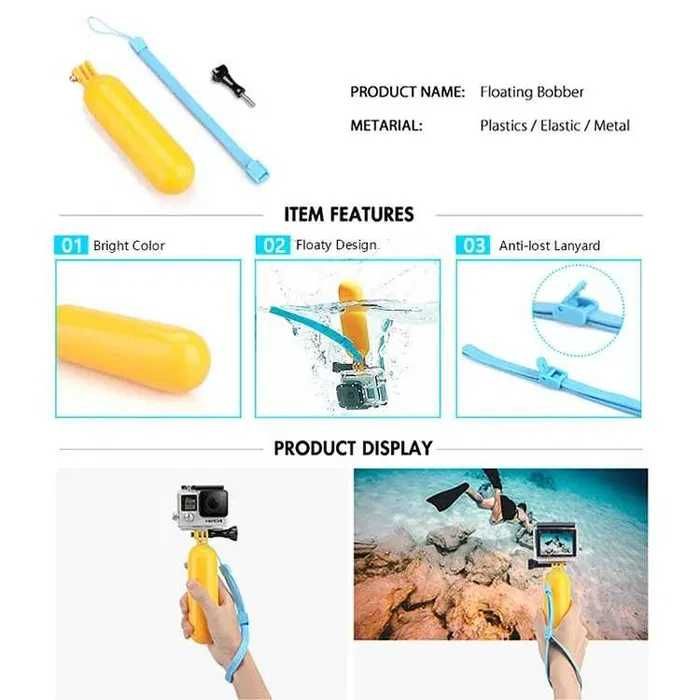 Kit Set Accesorii Elementare Camera GoPro 13 12 11 10 9 8 7 6 5 4 3 2