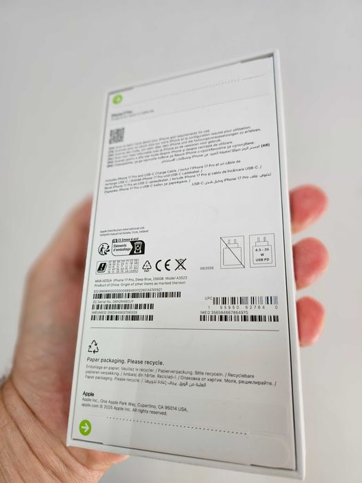 IPhone 17 Pro, 256gb, sigilat la cutie, 2 ani Garantie.