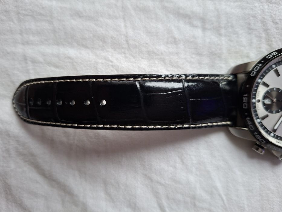 Certina - черна оригинална кожена каишка