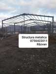 Vand hală metalica 12m×45m×5 din profile ipe 200 Ferme si stâlpi