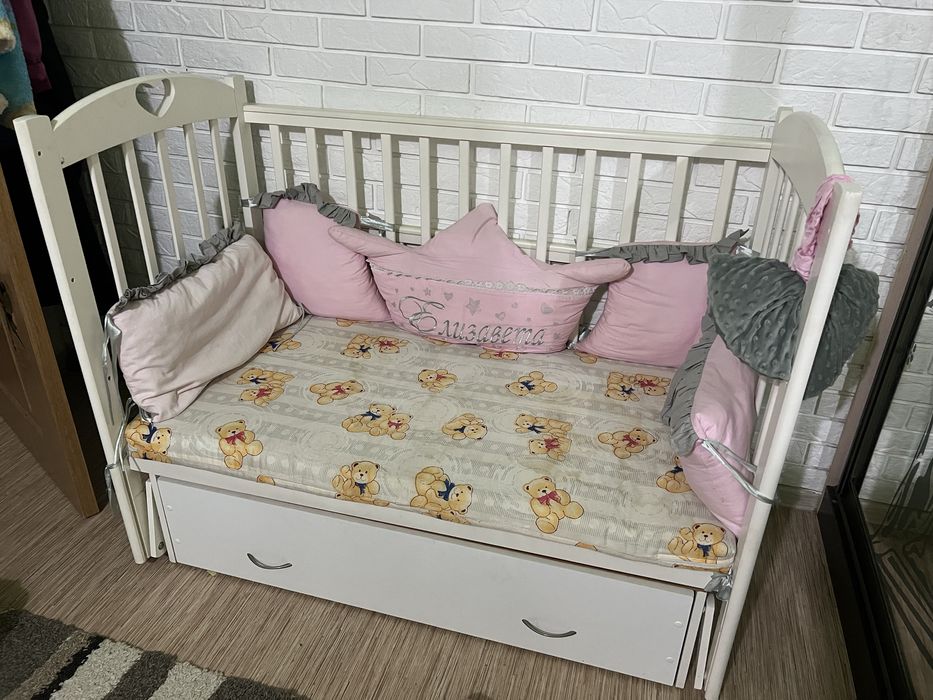 детская люлька + матрас кокосовый