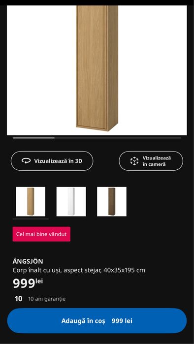 Dulap NOU Ikea 40x35x195mm