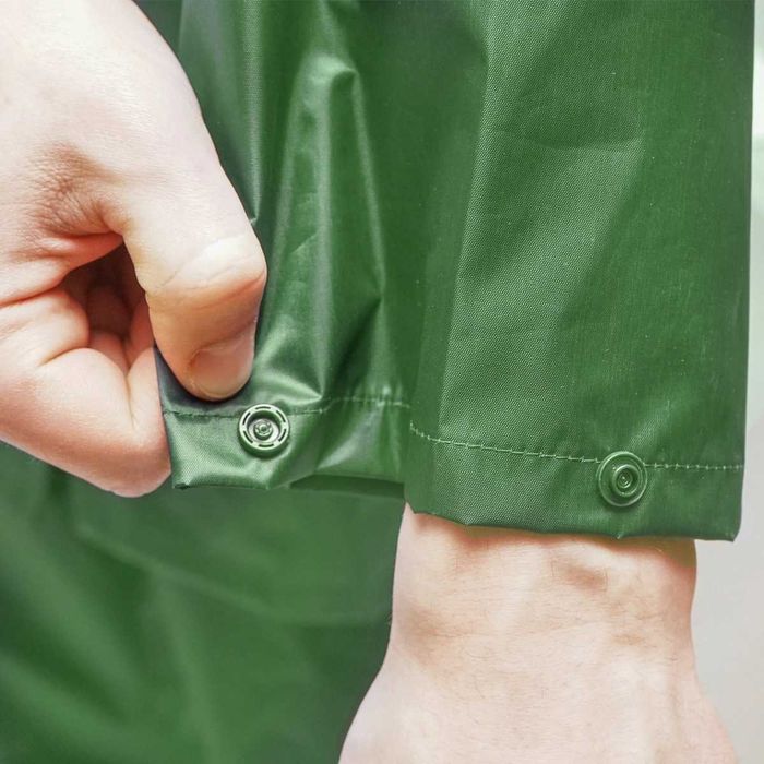 Costum impermeabil verde pescuit moto vanatoare