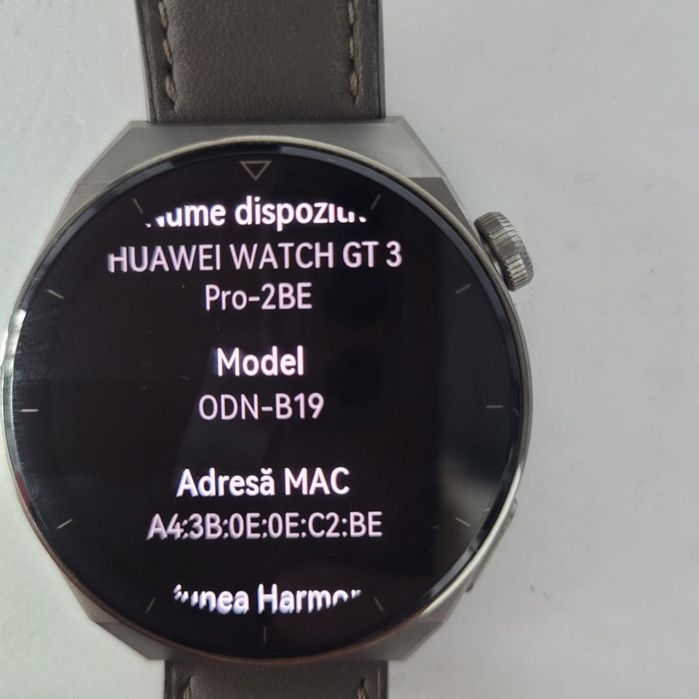 Smartwatch Huawei Watch GT 3 PRO, Leather Strap, Gray -P-