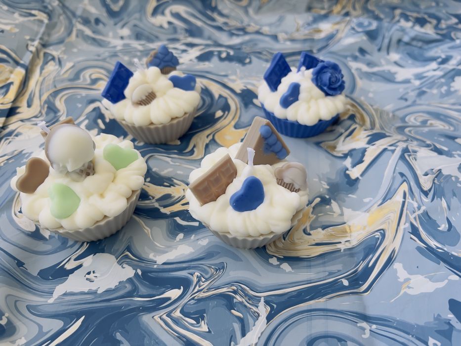 Подарък Соева свещ/ букет