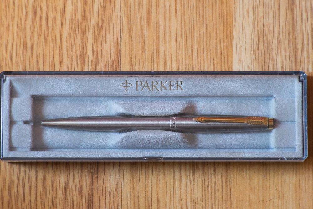Parker 45 pix brushed stainless steel + cutie, Eversharp 10000